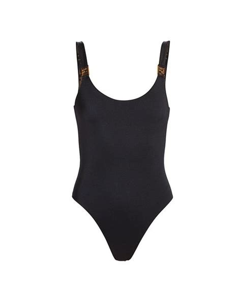 saks reversible logo swimsuit